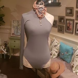 Mock neck bodysuit